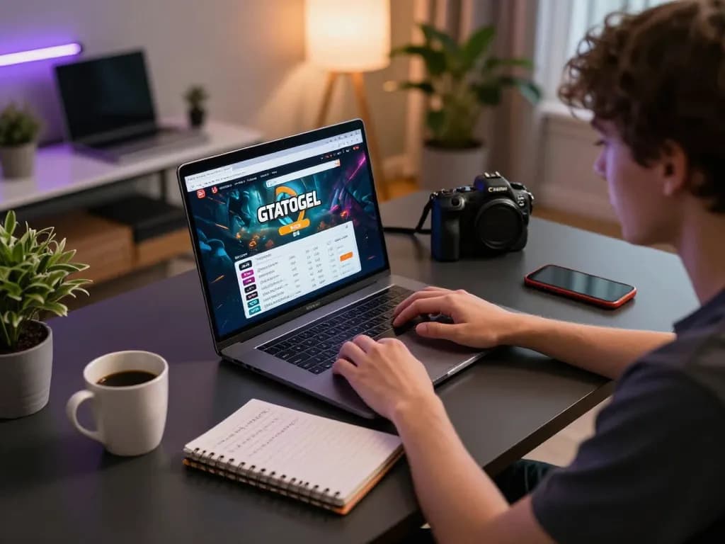 Player examining GTATOGEL website for accurate Togel predictions and betting options