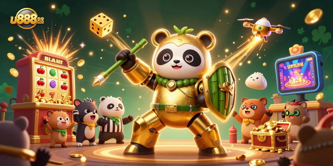 Experience thrilling gameplay at u888com amidst vibrant casino action with colorful game elements.