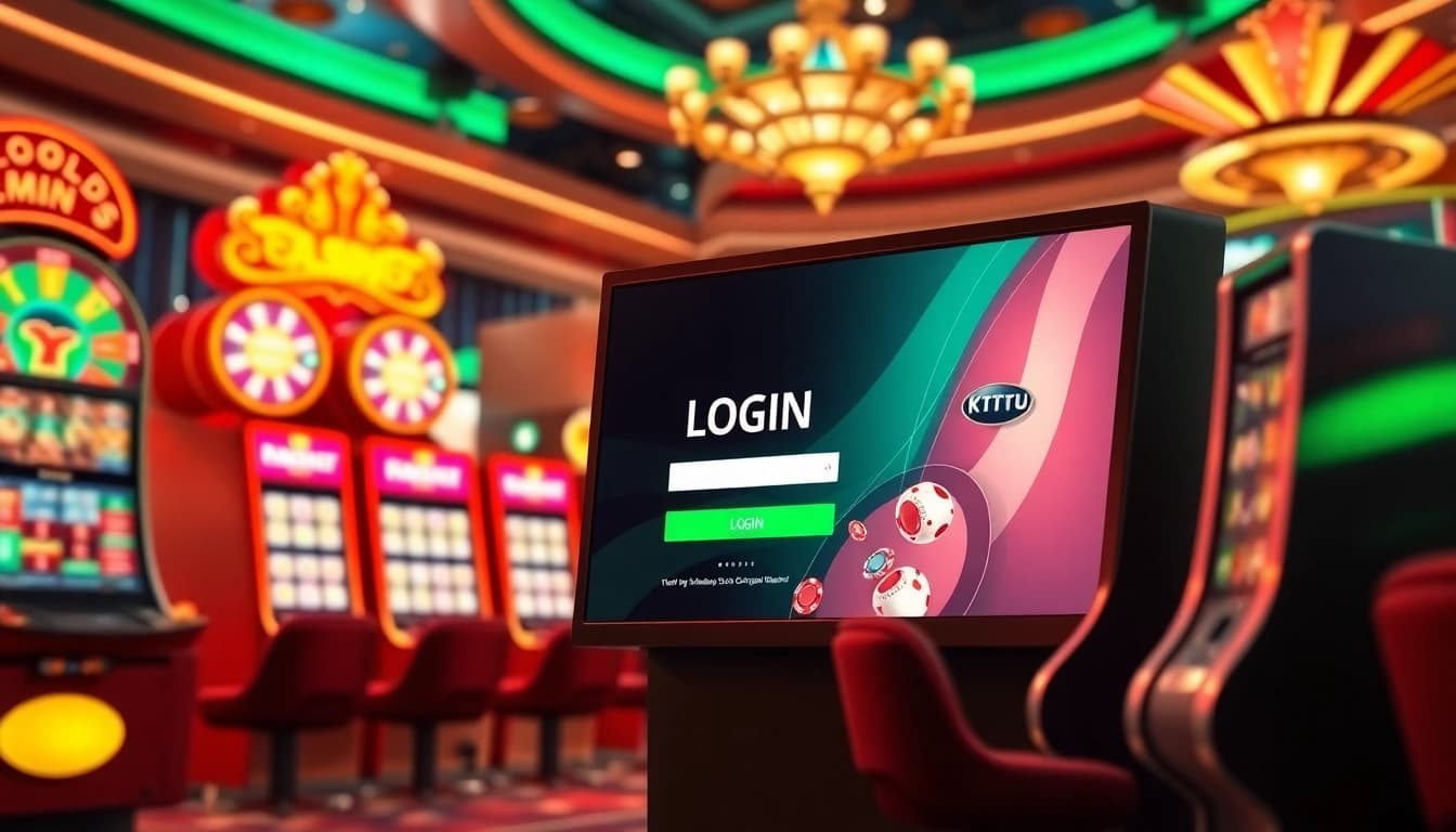 Experience the excitement of gambling with KTPJITU LOGIN showcased on a vibrant casino interface.