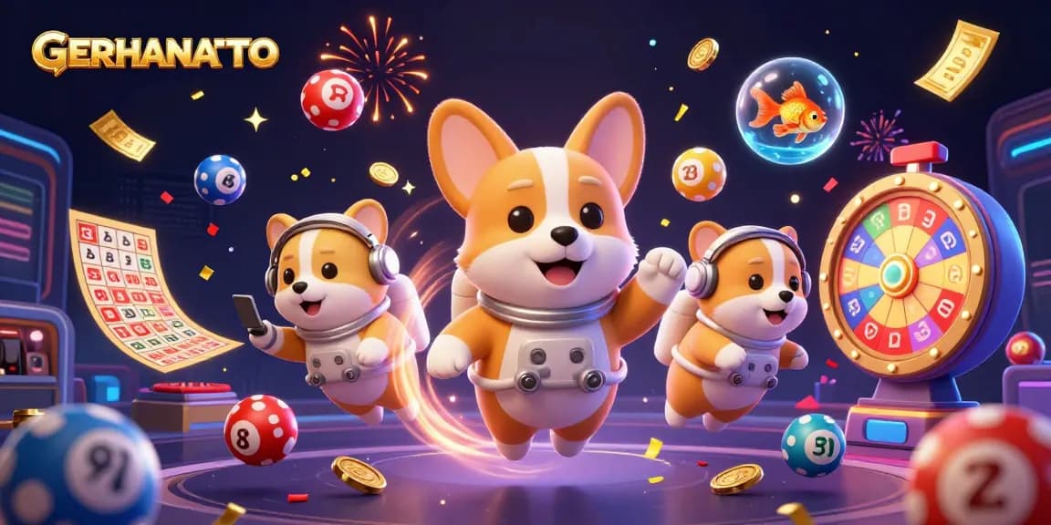 GERHANATOTO menawarkan pengalaman bermain yang menyenangkan dengan corgi astronot di kasino luar angkasa.