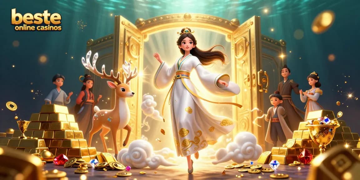 Experience the excitement of beste online casinos with this vibrant and dynamic 3D illustration.