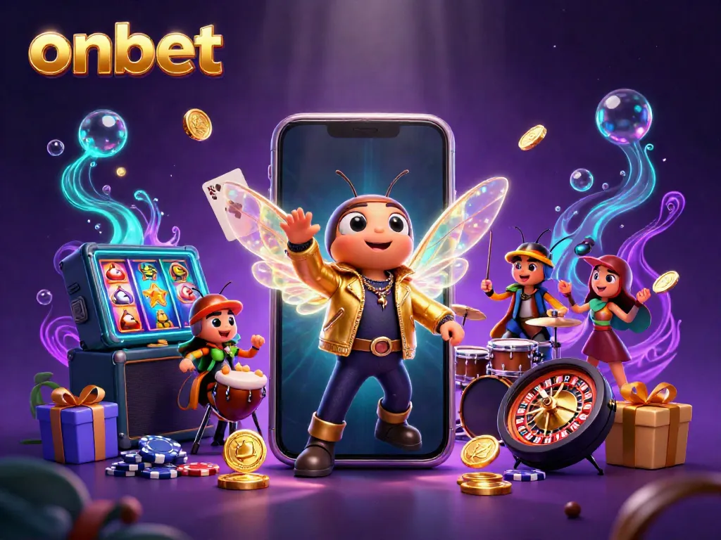 Experience thrilling games at onbet with a vibrant rock star theme and dynamic casino elements.