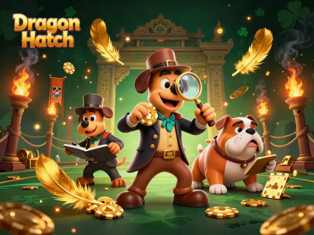เล่นเกม Dragon Hatch กับสัญลักษณ์ทองคำและบรรยากาศคาสิโนที่น่าตื่นเต้น
