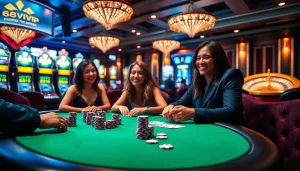 Experience high-stakes excitement at 68VIP with vibrant poker scenes and luxury surroundings.