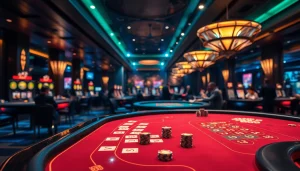 에볼루션이 반영된 현대적인 라이브 카지노 테이블과 플레이어들 모습