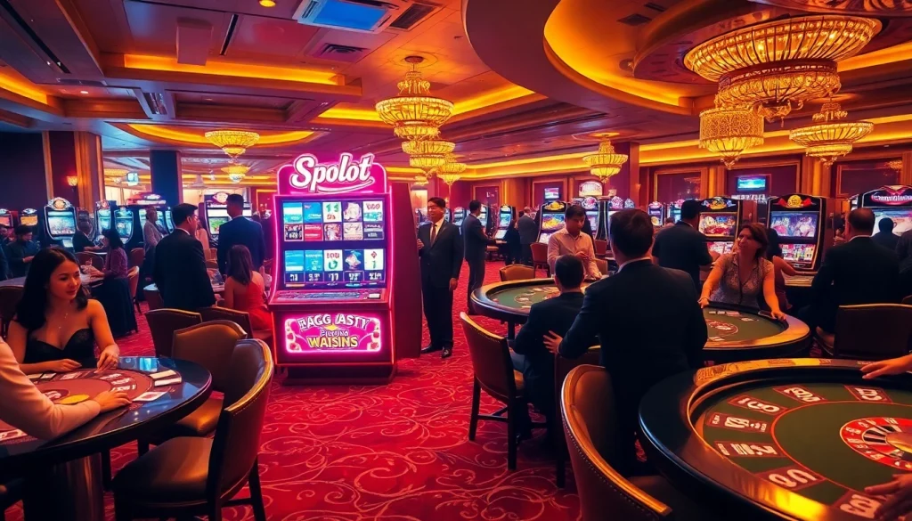 Experience the excitement of winning with slot gacor hari ini in a luxurious casino atmosphere filled with vibrant games.