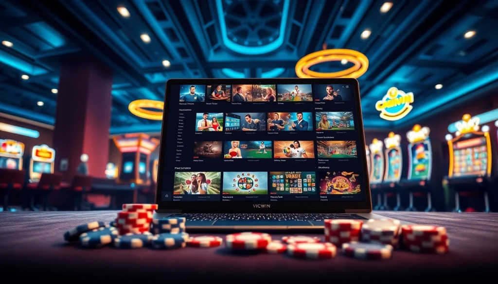Experience the exciting VICWIN online gaming platform featuring diverse casino games and a professional interface.