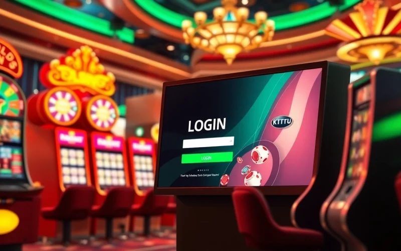Experience the excitement of gambling with KTPJITU LOGIN showcased on a vibrant casino interface.