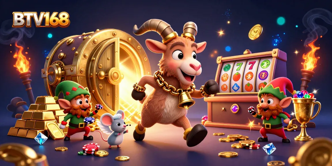 Engage in thrilling action at BTV168's vibrant casino with festive Krampus running the show.