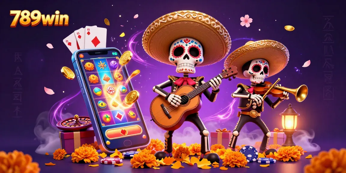 Engage with 789win's vibrant 3D mariachi celebration showcasing a lively casino atmosphere.
